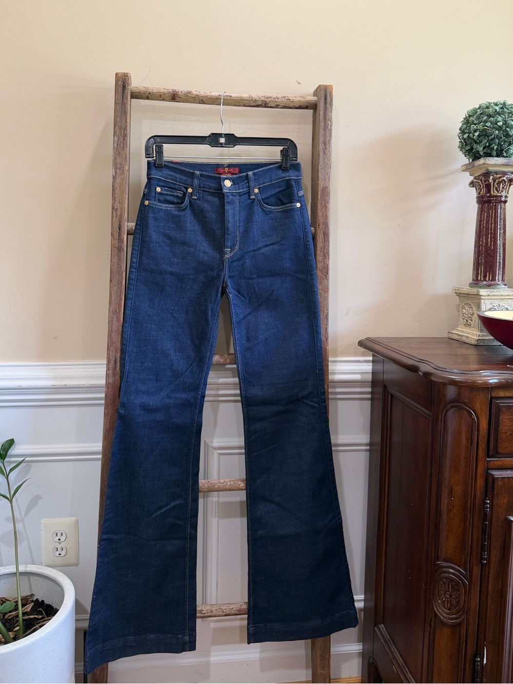 7 For All Mankind Ginger High Rise Flared Jeans